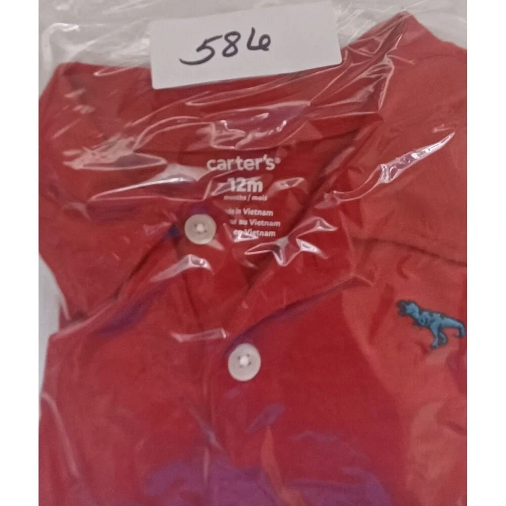 Carter's NWT  12M Polo Shirt Infant Baby Preppy Bright‎ Timeless Classic Dressy